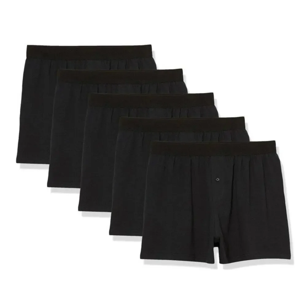 Amazon Essentials black sleep shorts 5XLT never worn lightweight‎ elastic waist